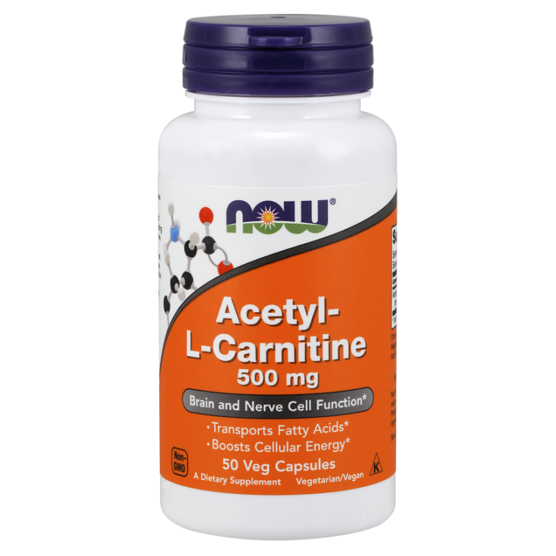 NOW FOODS Acetyl-L-Carnitine, 500mg - 50 vcaps
