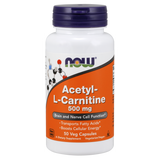 NOW FOODS Acetyl-L-Carnitine, 500 mg – 50 veganske kapsler