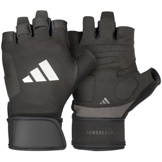 Adidas styrketräningshandskar svarta