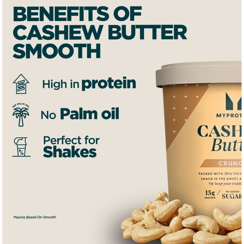 MYPROTEIN Natural Cashew Butter 1kg Smooth