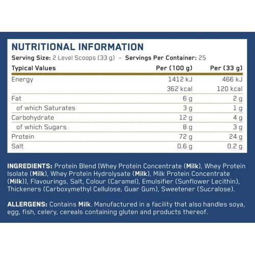 Applied Nutrition Critical Whey 825g/25 servings White Choco Hazelnut