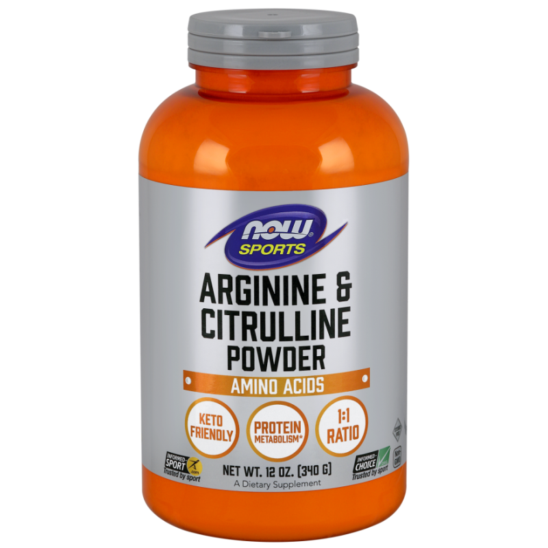 NOW FOODS Arginine & Citrulline - 340g