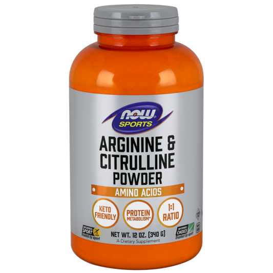 NOW FOODS Arginine & Citrulline - 340g