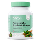 OSAVI Ashwagandha + Rhodiola & Ginseng - 60 veganske kapsler.