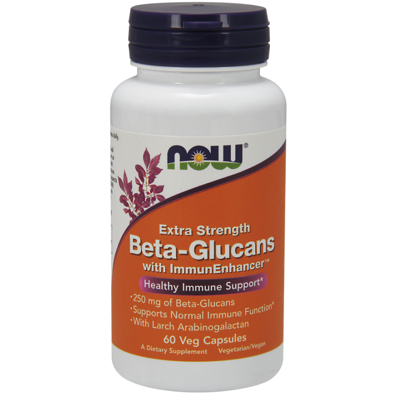 NOW FOODS Beta-Glucans with ImmunEnhancer 250mg - 60 vcaps