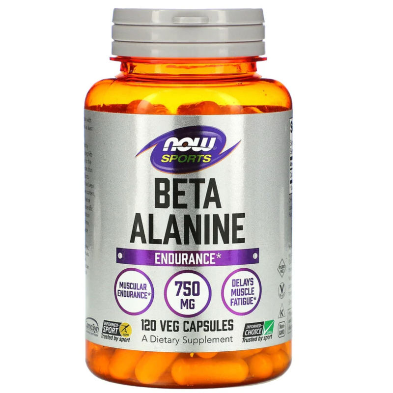 NOW FOODS Beta-Alanin 750 mg - 120 veg. kapsler