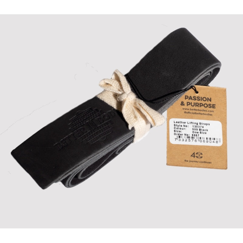 Better Bodies Leather Lifting Straps (Black)