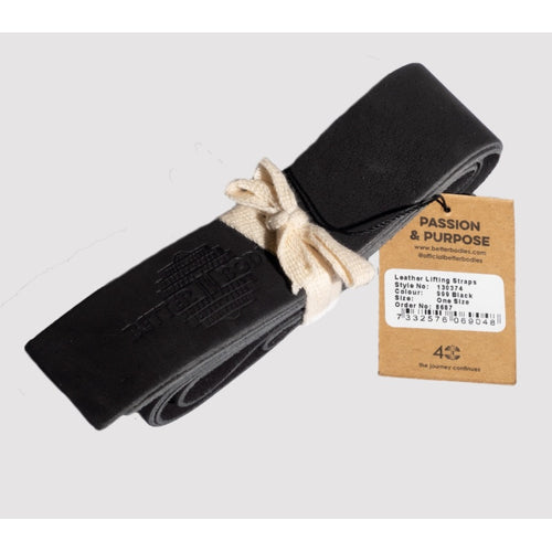 Better Bodies Leather Lifting Straps (Black)