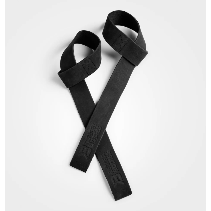 Better Bodies Leather Lifting Straps (Black)
