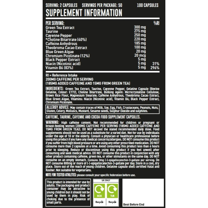 GRENADE BLACK OPS 100caps BB 31.01.26