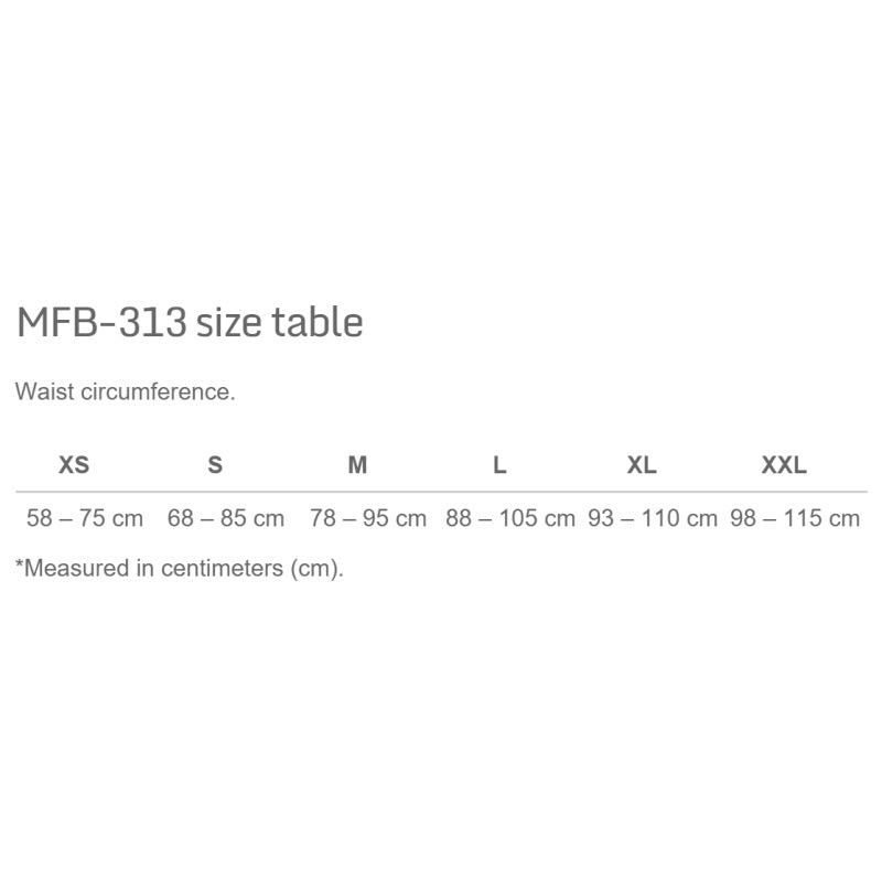 MADMAX Body Conform bælte Black (MFB-313) XS
