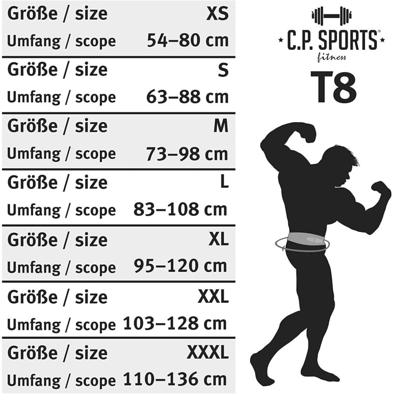 CP SPORTS Powerlifting (T8 CAMO GRÅ) bælte