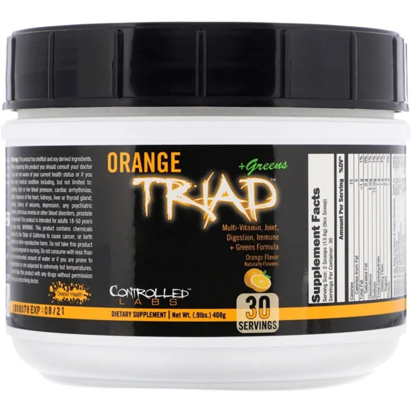 CONTROLLED LABS Orange Triad + Greens 408 grams