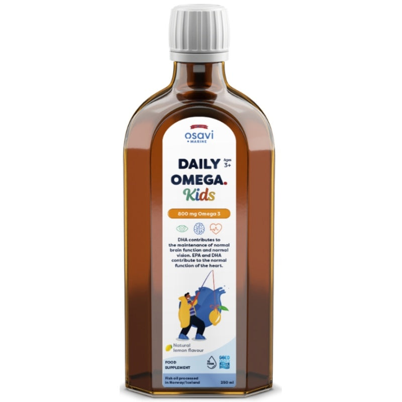 OSAVI Daily Omega Kids 800mg Omega 3 (Natural Lemon) - 250 ml