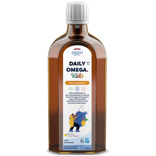 OSAVI Daily Omega Kids 800mg Omega 3 (naturlig citron) - 250 ml
