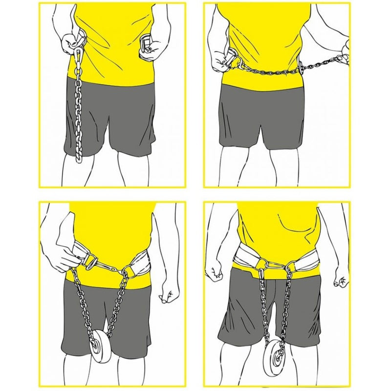 CP SPORTS Leather Dip Belt (G6)