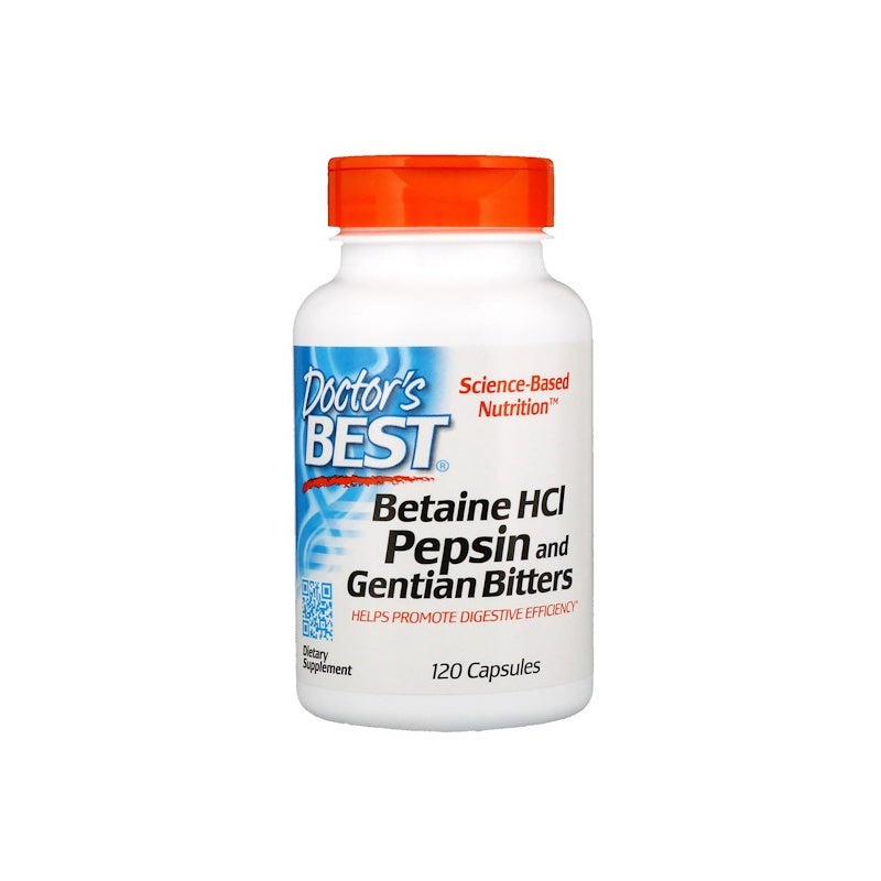 DR´S BEST Betaine HCl Pepsin & Gentian Bitters - 120 caps