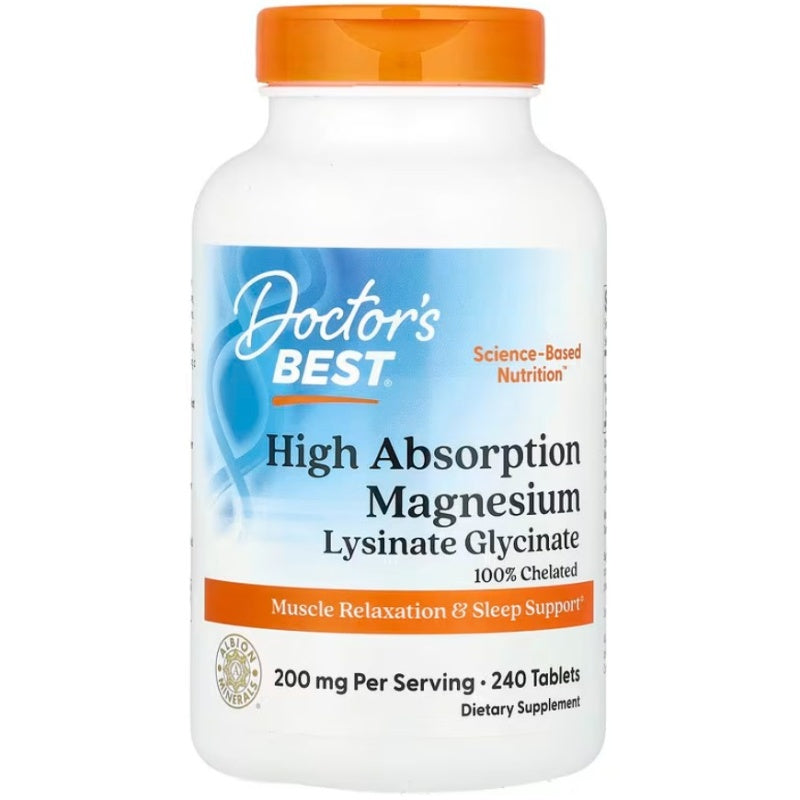 DR´S BEST Magnesium High Absorption 100% Chelated 240tabs