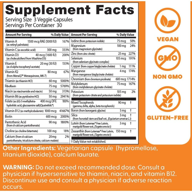 DR´S BEST Multi-Vitamin with Quatrefolic 90vcaps