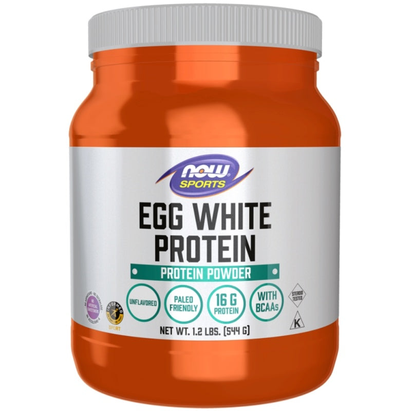NOW FOODS Egg White Protein 544g BB 07/2026
