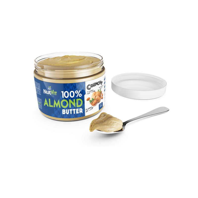 NutVit 100% Almond Butter 500g Crunchy