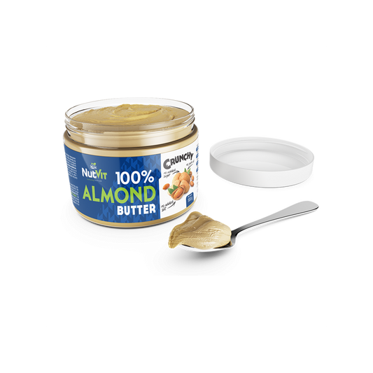 NutVit 100% Mandel Smør 500g Crunchy