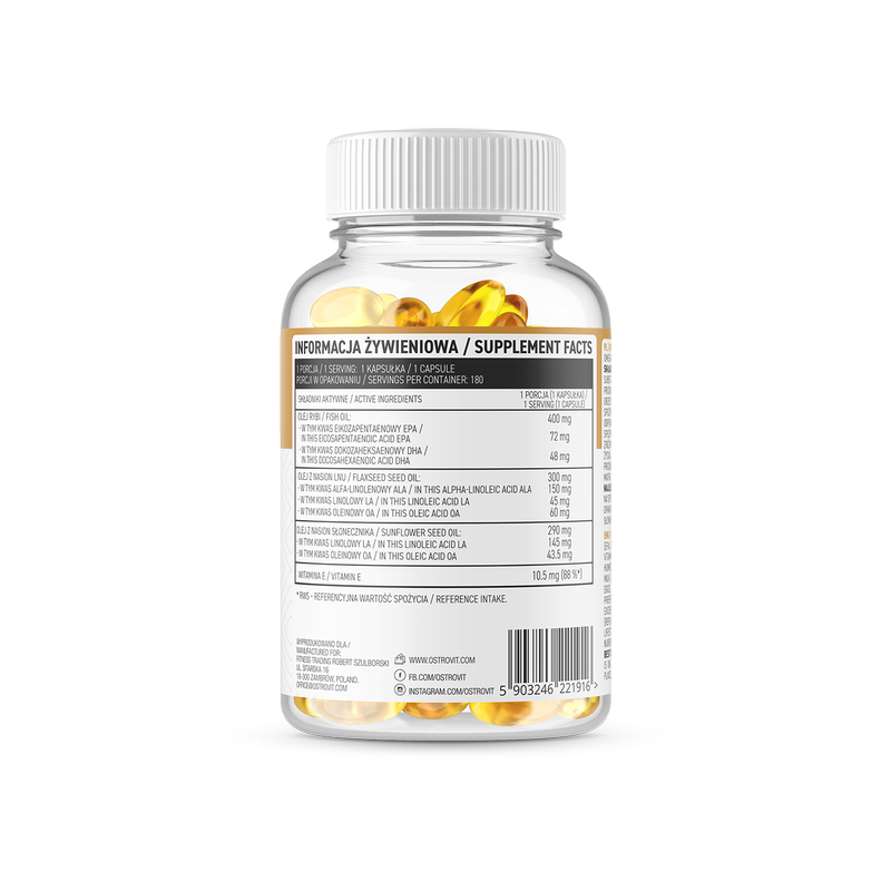 OstroVit Omega 3-6-9 180 caps