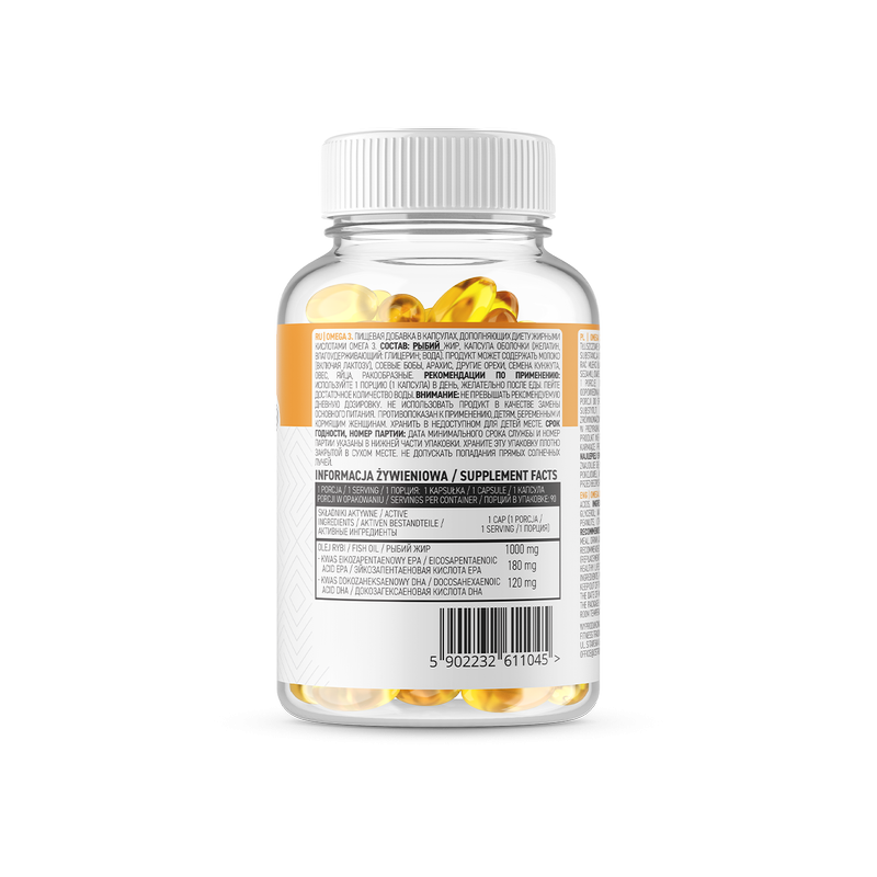 OstroVit Omega 3 180 kapsler