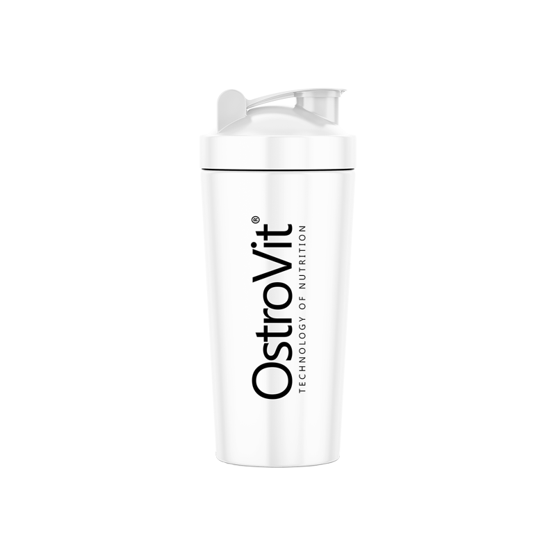 OstroVit STEEL shaker 750ml WHITE