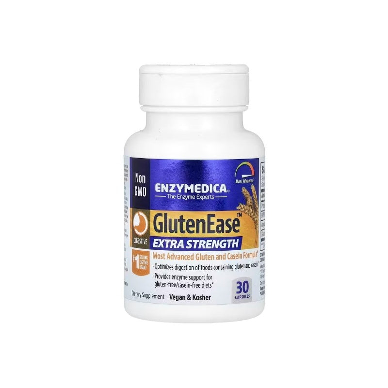 Enzymedica GlutenEase, Extra styrke 30 kapsler