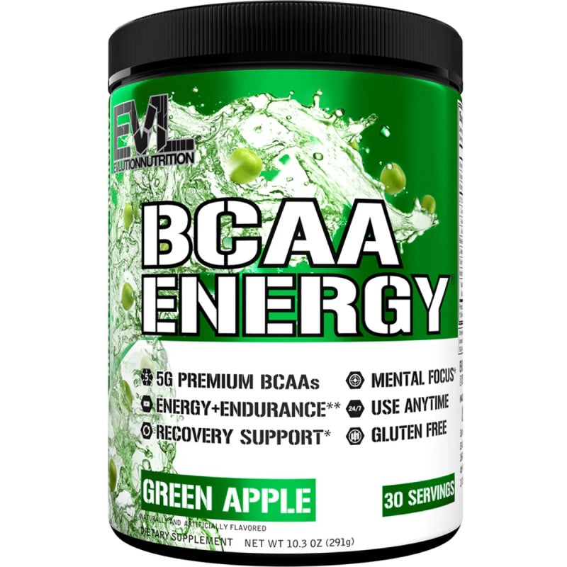 EVLUTION NUTRITION Bcaa Energy 30serv Green Apple
