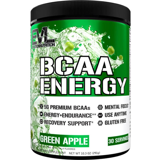 EVLUTION NUTRITION Bcaa Energy 30serv Green Apple