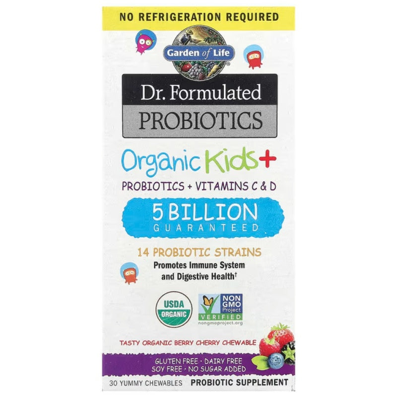 GARDEN OF LIFE Dr. Formulated Probiotics Kids+ 30chew Berry Cherry