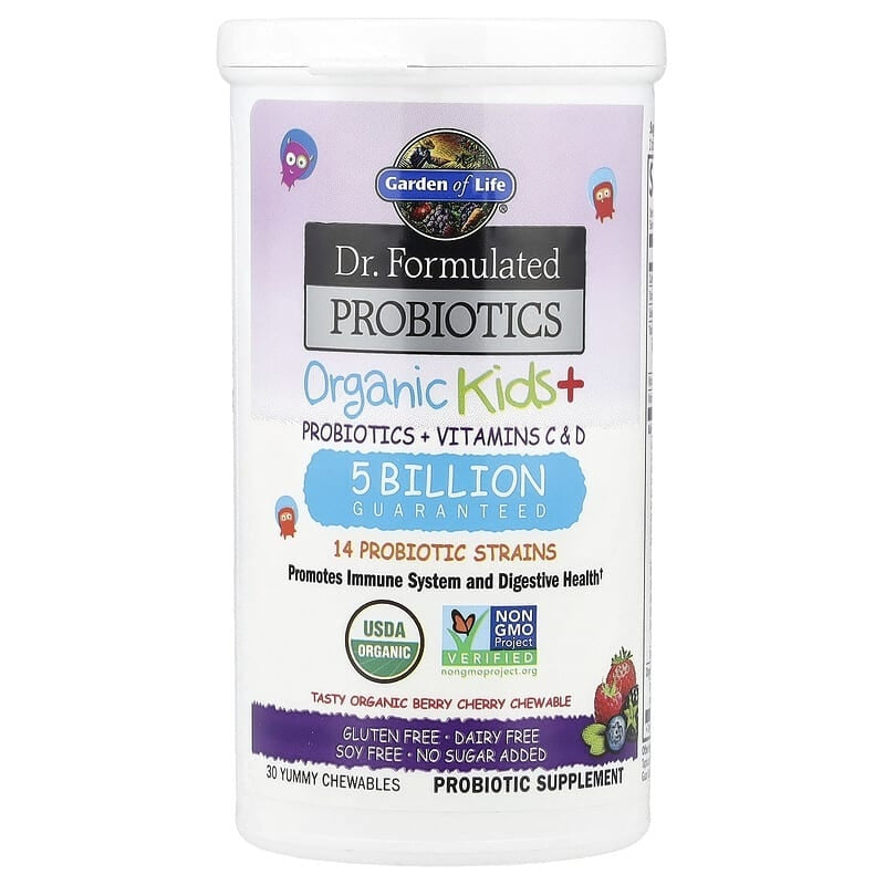 GARDEN OF LIFE Dr. Formulated Probiotics Kids+ 30chew Berry Cherry