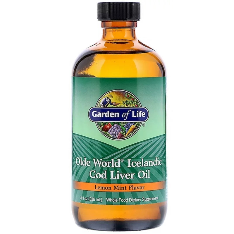 GARDEN OF LIFE Icelandic Cod Liver Oil 236ml Lemon Mint