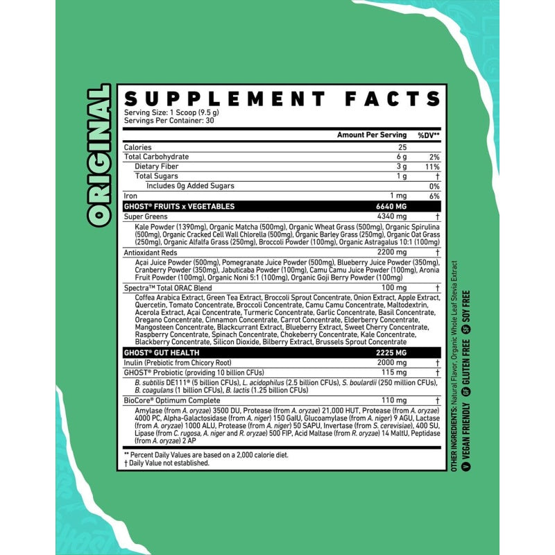 GHOST Greens 330g (30servings) Lime