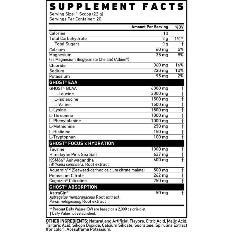 GHOST Intra 430g/20servings Iced Tea Lemonade