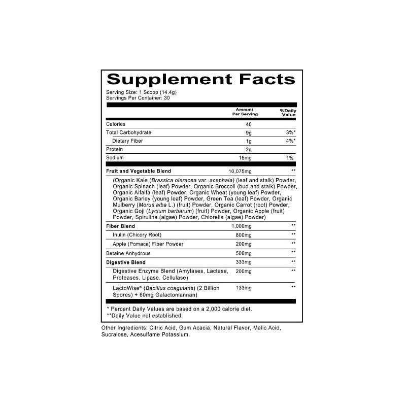 REDCON1 GI Juice Supergreens Blend 30servings Pineapple Banana