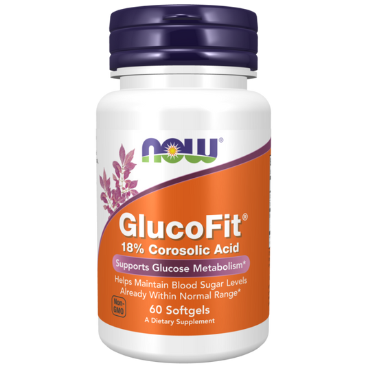 NOW FOODS GlucoFit - 60 softgels Bäst före 05/2024