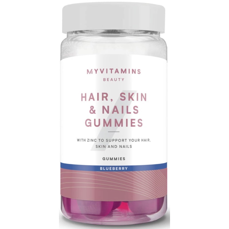 MYVITAMINS Sugar Free Hair, Skin & Nails 60 Gummies Strawberry