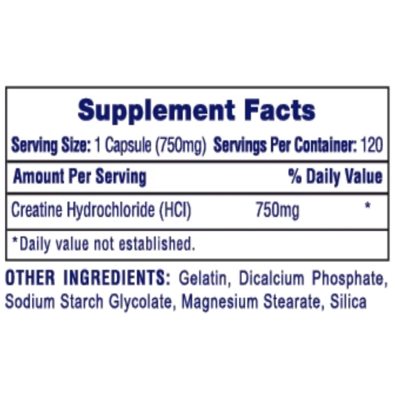 HTP Creatine HCL 120 caps