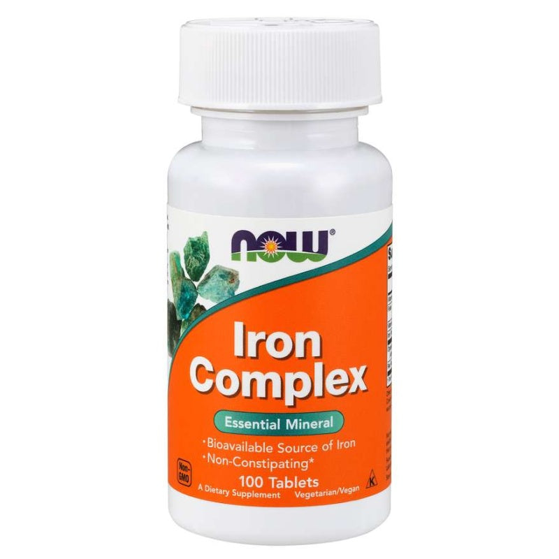 NOW FOODS Iron Complex (27mg) - 100 tablets