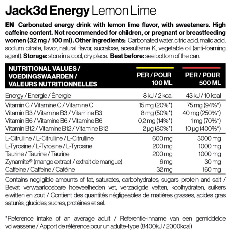 USPLABS Jack3d Energy 500 ml