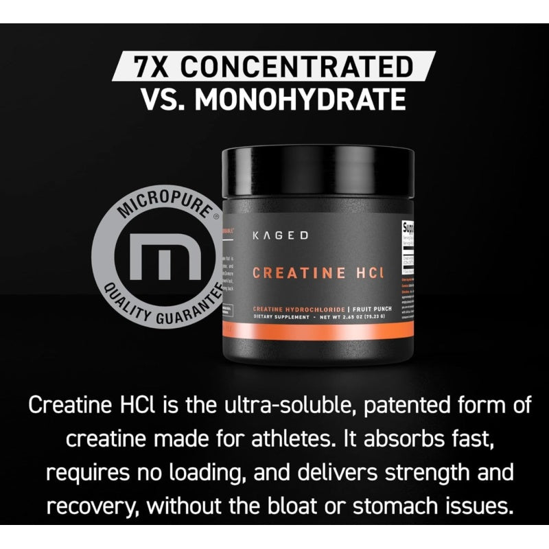 KAGED MUSCLE Creatine HCL 750mg - 75caps