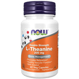 NOW FOODS L-Theanin 200 mg med Inositol 60 vegetabilske kapsler