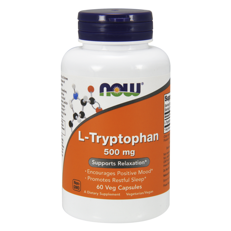 NOW FOODS L-Tryptophan, 500mg - 60 vcaps