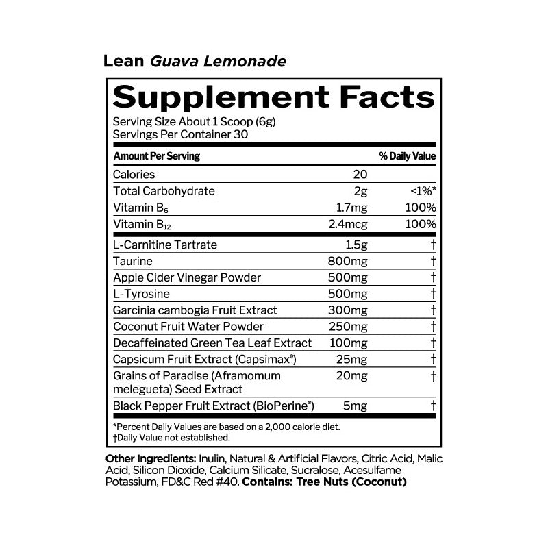 RULE1 Lean 30 serveringer Guava Lemonade