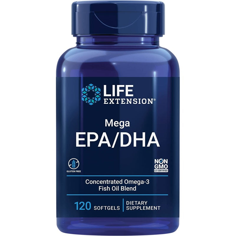 LIFE EXTENSION Mega EPA/DHA 120 Softgels
