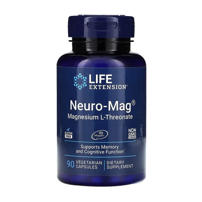 LIFE EXTENSION Neuro-Mag(Magtein) Magnesium L-Threonate 90veg caps