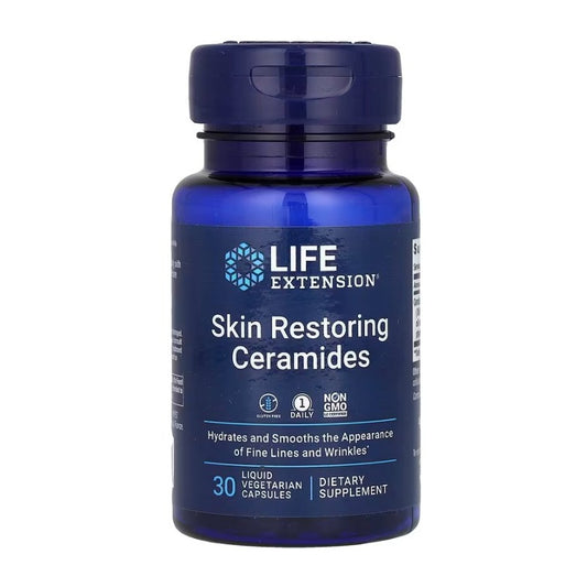 LIFE EXTENSION Skin Restoring Ceramides 30 flydende vegetabilske kapsler